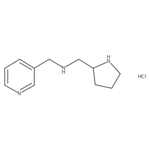 1-(pyridin-3-yl)-N-(pyrrolidin-2-ylmethyl)methanamine hydrochloride Structure