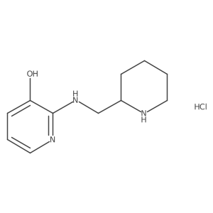 2-((Piperidin-2-ylmethyl)amino)pyridin-3-ol hydrochloride结构式