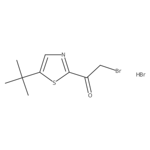 2-Bromo-1-(5-(tert-butyl)thiazol-2-yl)ethan-1-one hydrobromide Structure
