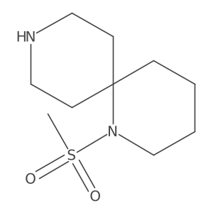 1-(Methylsulfonyl)-1,9-diazaspiro[5.5]undecane结构式