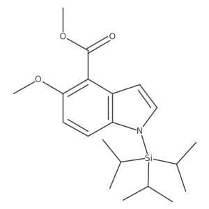 Methyl 5-methoxy-1-(triisopropylsilyl)-1H-indole-4-carboxylate Structure