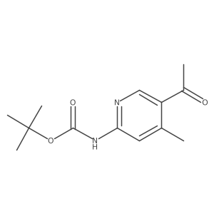 tert-butyl N-(5-acetyl-4-methylpyridin-2-yl)carbamate Structure