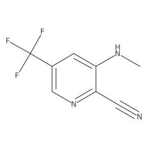 3-(Methylamino)-5-(trifluoromethyl)pyridine-2-carbonitrile Structure