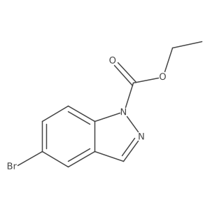 Ethyl 5-bromoindazole-1-carboxylate Structure