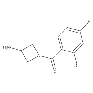 1-(2-Chloro-4-fluorobenzoyl)azetidin-3-amine Structure
