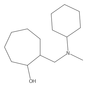 Cycloheptanol, 2-[(cyclohexylmethylamino)methyl]- Structure