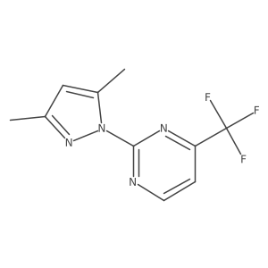 2-(3,5-dimethyl-1H-pyrazol-1-yl)-4-(trifluoromethyl)pyrimidine Structure