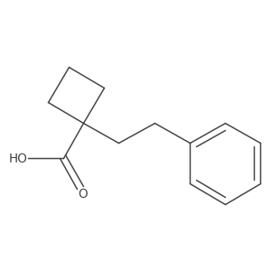 1-(2-Phenylethyl)cyclobutanecarboxylic acid Structure