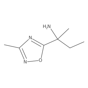 2-(3-Methyl-1,2,4-oxadiazol-5-yl)butan-2-amine Structure