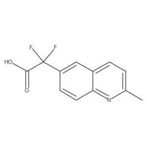 2,2-Difluoro-2-(2-methylquinolin-6-yl)acetic acid结构式