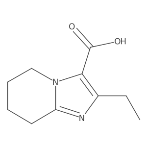 2-Ethyl-5H,6H,7H,8H-imidazo[1,2-A]pyridine-3-carboxylic acid结构式