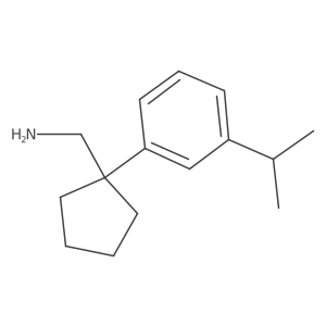 {1-[3-(Propan-2-yl)phenyl]cyclopentyl}methanamine Structure
