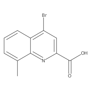 4-Bromo-8-methylquinoline-2-carboxylic acid Structure