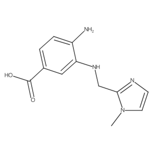 4-Amino-3-[(1-methylimidazol-2-yl)methylamino]benzoic acid Structure