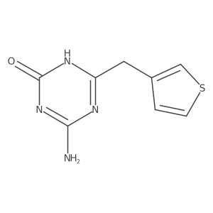 4-Amino-6-(thiophen-3-ylmethyl)-2,5-dihydro-1,3,5-triazin-2-one Structure