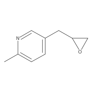 2-Methyl-5-[(oxiran-2-yl)methyl]pyridine结构式