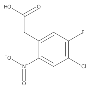 2-(4-Chloro-5-fluoro-2-nitrophenyl)acetic acid Structure