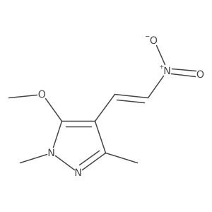 5-methoxy-1,3-dimethyl-4-(2-nitroethenyl)-1H-pyrazole Structure