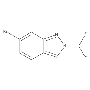 6-bromo-2-(difluoromethyl)-2H-indazole Structure