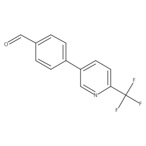 4-(6-Trifluoromethyl-pyridin-3-yl)-benzaldehyde Structure