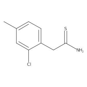 2-(2-Chloro-4-methylphenyl)ethanethioamide结构式