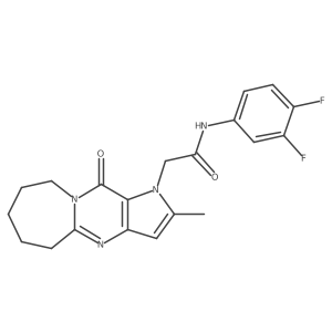 N-(3,4-difluorophenyl)-2-(2-methyl-11-oxo-5,6,7,8,9,11-hexahydro-1H-pyrrolo[3',2':4,5]pyrimido[1,2-a]azepin-1-yl)acetamide Structure