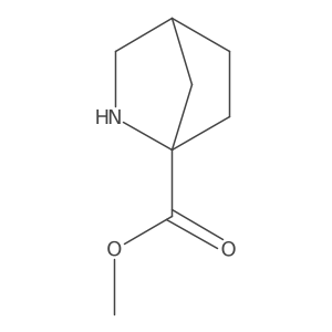 Methyl 2-azabicyclo[2.2.1]heptane-1-carboxylate结构式
