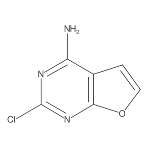2-Chlorofuro[2,3-d]pyrimidin-4-amine结构式