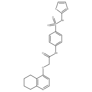 2-((5,6,7,8-tetrahydroquinolin-4-yl)oxy)-N-(4-(N-(thiazol-2-yl)sulfamoyl)phenyl)acetamide Structure