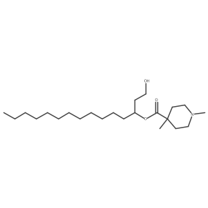1-Hydroxypentadecan-3-yl 1,4-dimethylpiperidine-4-carboxylate Structure