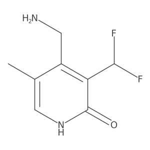 4-(Aminomethyl)-3-(difluoromethyl)-5-methylpyridin-2-ol Structure