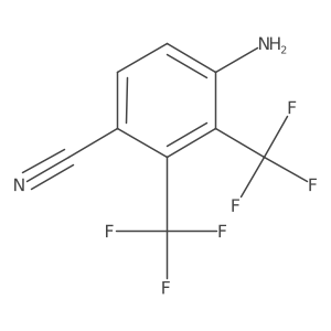 4-Amino-2,3-bis(trifluoromethyl)benzonitrile Structure