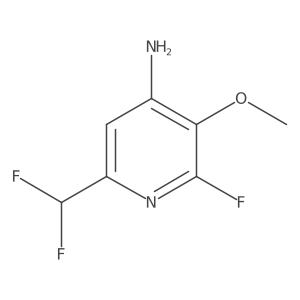 6-(Difluoromethyl)-2-fluoro-3-methoxypyridin-4-amine Structure