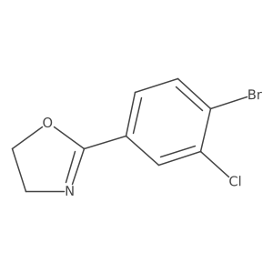2-(3-Chloro-4-bromo-phenyl)-4,5-dihydro-oxazole Structure