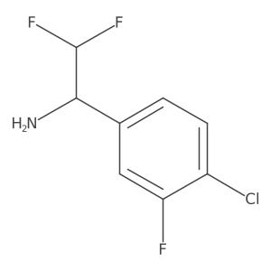 1-(4-Chloro-3-fluorophenyl)-2,2-difluoroethan-1-amine Structure