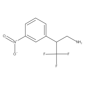 3,3,3-Trifluoro-2-(3-nitrophenyl)propan-1-amine Structure