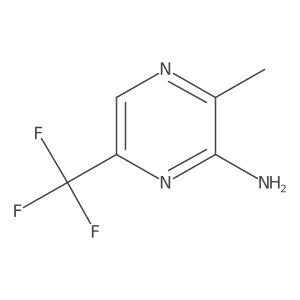 3-Methyl-6-(trifluoromethyl)-2-pyrazinamine结构式