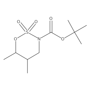 Tert-butyl 5,6-dimethyl-2,2-dioxo-1,2lambda6,3-oxathiazinane-3-carboxylate结构式