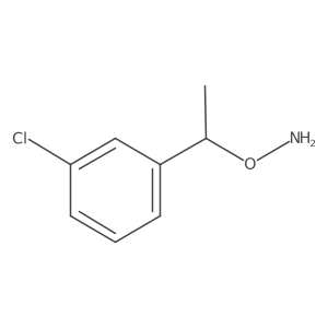 O-[1-(3-chlorophenyl)ethyl]hydroxylamine Structure