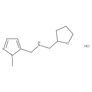 1-(1-methyl-1H-pyrazol-5-yl)-N-(tetrahydrofuran-2-ylmethyl)methanamine Structure