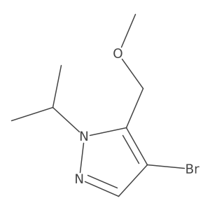 4-bromo-1-isopropyl-5-(methoxymethyl)-1H-pyrazole结构式