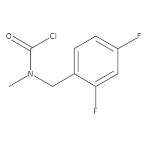 N-[(2,4-difluorophenyl)methyl]-N-methylcarbamoyl chloride结构式