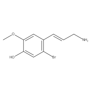 4-(3-Aminoprop-1-en-1-yl)-5-bromo-2-methoxyphenol结构式
