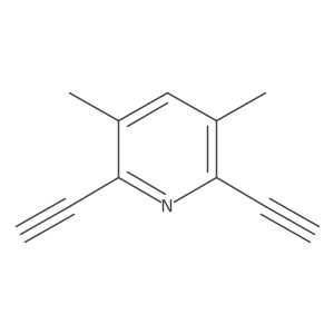 2,6-Diethynyl-3,5-dimethylpyridine结构式