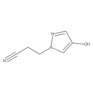 3-(4-hydroxy-1H-pyrazol-1-yl)propanenitrile Structure