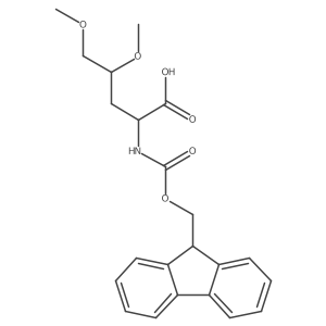 2-({[(9H-fluoren-9-yl)methoxy]carbonyl}amino)-4,5-dimethoxypentanoic acid结构式