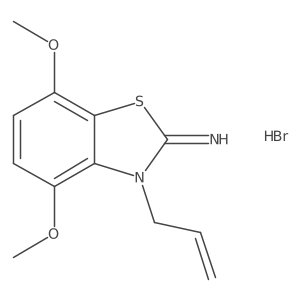 3-allyl-4,7-dimethoxybenzo[d]thiazol-2(3H)-imine hydrobromide Structure