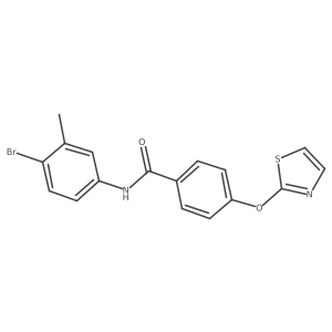 N-(4-bromo-3-methylphenyl)-4-(thiazol-2-yloxy)benzamide Structure
