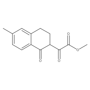 Methyl 2-(6-methyl-1-oxo-1,2,3,4-tetrahydronaphthalen-2-yl)-2-oxoacetate Structure