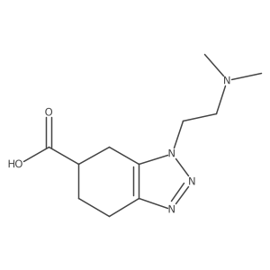 1-[2-(Dimethylamino)ethyl]-4,5,6,7-tetrahydro-1H-1,2,3-benzotriazole-6-carboxylic acid Structure